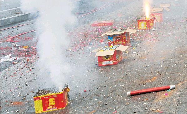 一掛鞭炮帶走多少清新空氣？